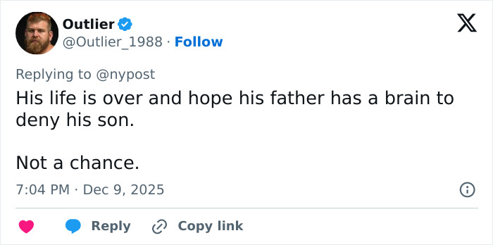 Tweet from verified user Outlier discussing a wealthy US student&rsquo;s behavior after leaving girlfriend unresponsive post-altercation.