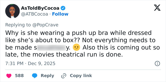 Twitter user AsToldByCocoa commenting on Sydney Sweeney fans spotting an odd detail in Sports Illustrated cover.