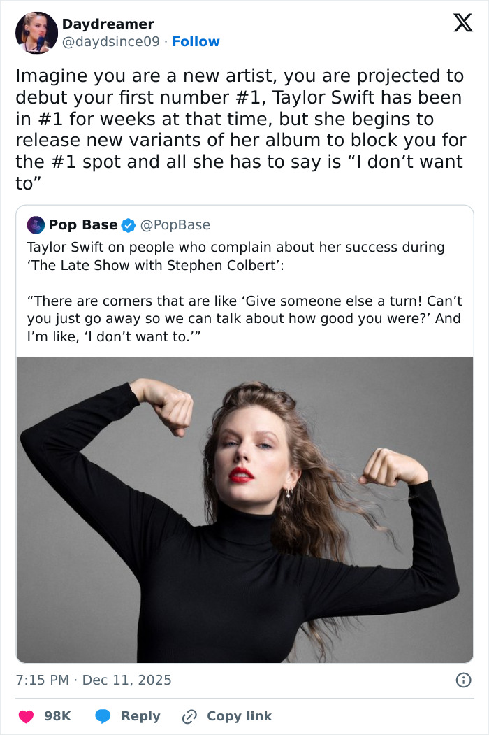 "Morphing Into Kanye": Taylor Swift Accused Of "Success Narcissism" By Angry Fans