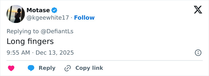 Screenshot of a tweet mentioning Cynthia Erivo&rsquo;s oddly large hands sparking debate about her appearance.