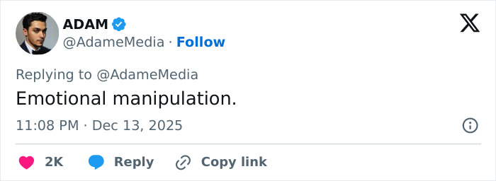 Screenshot of a tweet responding to Erika Kirk's curated moment with husband Charlie's body slammed as clip resurfaces.