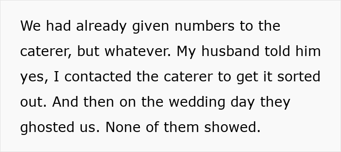 Text excerpt showing a wedding night disrupted by an uninvited guest behaving like a sleepover, leading to the bride and groom's reaction.