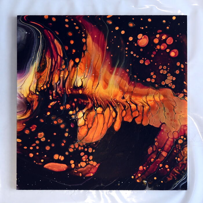 I Made A Chain Pull Acrylic Pouring Experiment That Surprised Me