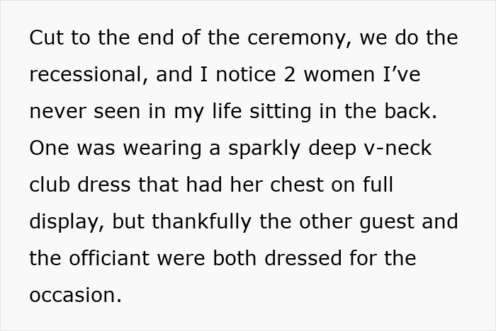 Bride mortified as officiant brings random guest to ceremony and she loses it after catching the bouquet.