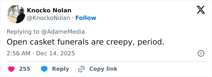 Screenshot of a tweet discussing reactions to Erika Kirk&rsquo;s curated moment with husband Charlie&rsquo;s body slam clip resurfacing.