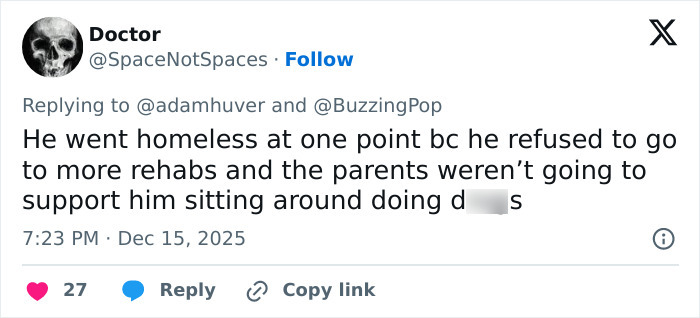 Tweet discussing Rob Reiner and son Nick’s fight at Conan O’Brien’s Christmas party before a fatal incident. Tweet discussing Rob Reiner and son Nick’s fight at Conan O’Brien’s Christmas party before a fatal incident.