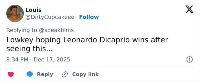Tweet by user Louis reacting to Timothée Chalamet, criticizing his arrogance after an embarrassing interview. Tweet by user Louis reacting to Timothée Chalamet, criticizing his arrogance after an embarrassing interview.