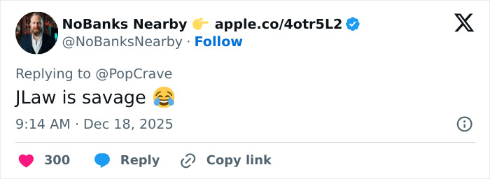 Jennifer Lawrence laughing during an interview, fans reacting to her mocking Leonardo DiCaprio&rsquo;s dating history.