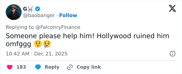 Screenshot of a Twitter post with urgent plea about Tylor Chase&rsquo;s homelessness and call for help from a co-star.