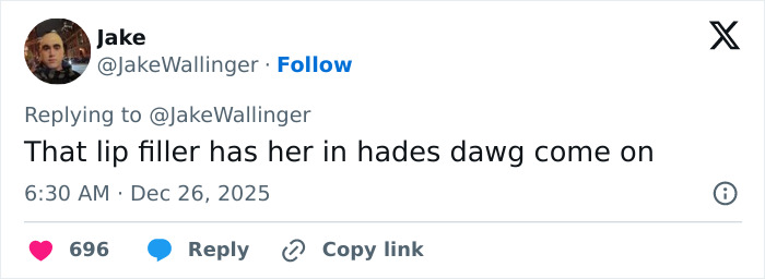 Tweet by Jake Wallinger reacting to Millie Bobby Brown&rsquo;s appearance in a viral Stranger Things shot.