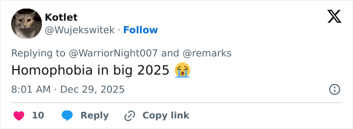 Tweet from user Kotlet reacting with a crying emoji about Stranger Things 5 receiving comically bad online reviews. Tweet from user Kotlet reacting with a crying emoji about Stranger Things 5 receiving comically bad online reviews.