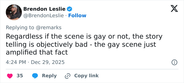 Screenshot of a social media post criticizing the story and calling Stranger Things 5 comically bad after a cringe episode. Screenshot of a social media post criticizing the story and calling Stranger Things 5 comically bad after a cringe episode.