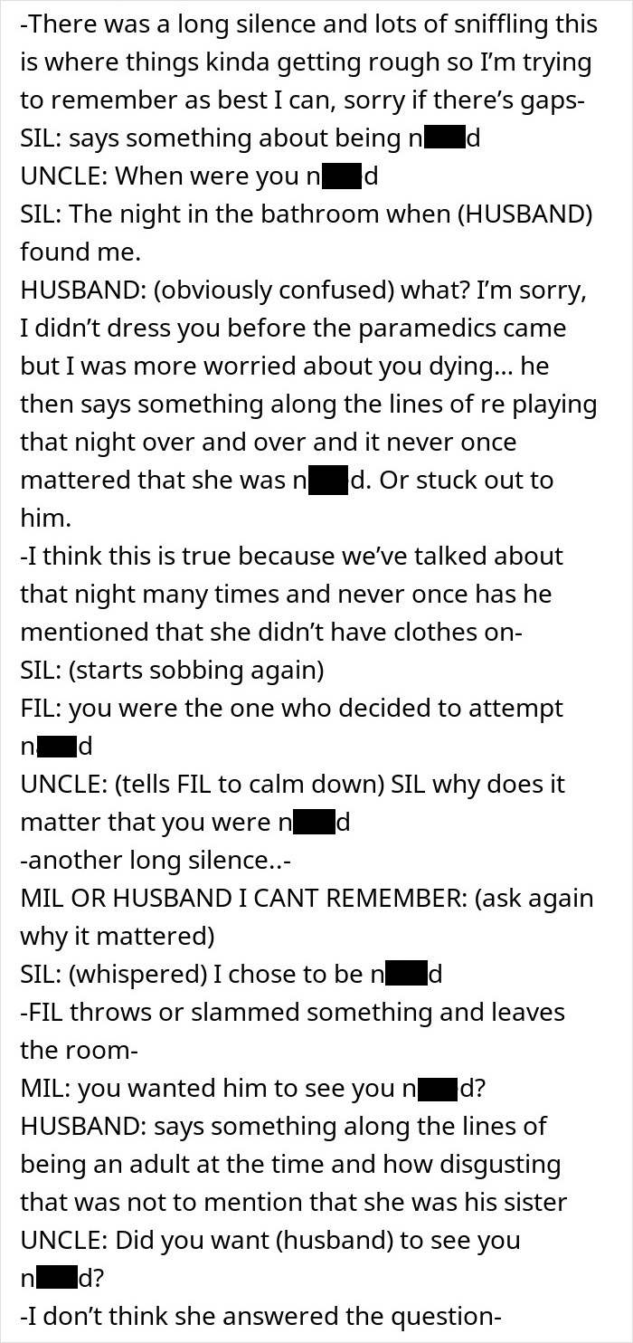 Transcript of a family intervention revealing a woman&rsquo;s hospitalization due to obsession with her brother&rsquo;s unsettling behavior.