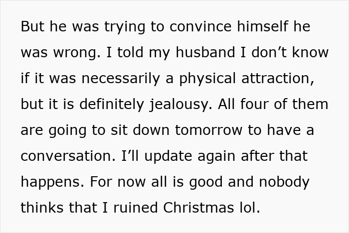 Text excerpt from a woman&rsquo;s story about jealousy and obsession leading to hospitalization after family intervention.