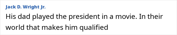 Text snippet from Scott Jennings hitting back at Michael Douglas and Zeta-Jones over their nepo baby son's debate flop, displayed in a clean font on a white background.