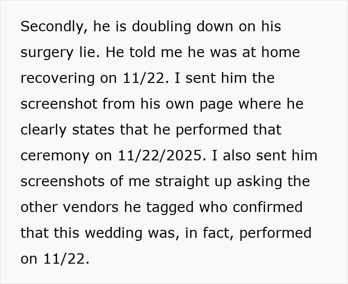 Bride mortified as officiant brings random guest during ceremony and she catches the bouquet, causing a memorable moment.