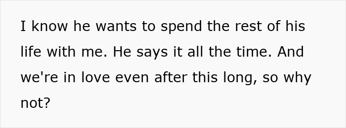 Text excerpt showing a heartfelt message about love and a proposal after 14 years together. Text excerpt showing a heartfelt message about love and a proposal after 14 years together.