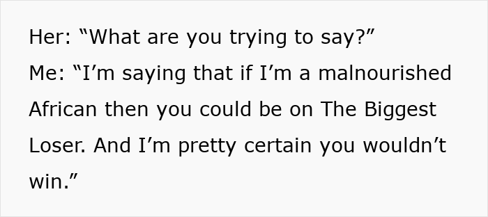 Text image showing a girl cry roasting friend with harsh insults in a blunt, confrontational conversation.