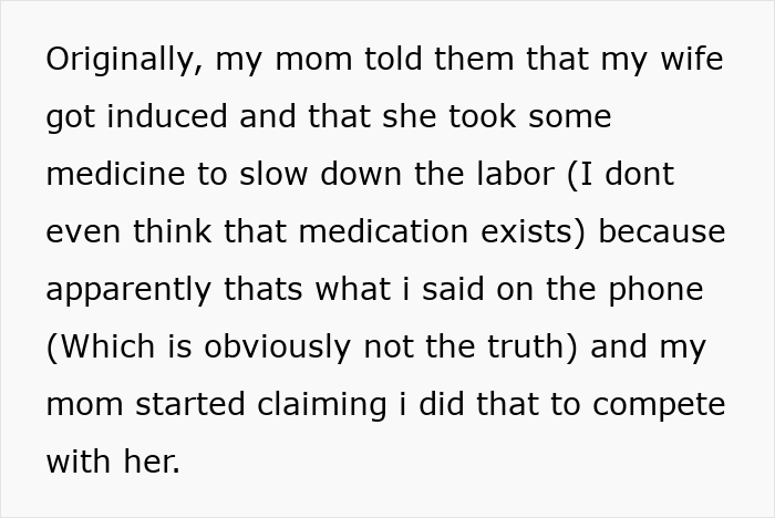 Mom rages at son for forgetting birthday, accuses daughter-in-law of purposely going into labor at that time.