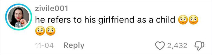 Screenshot of a social media comment reacting to a letter from worst Victorian boyfriend with shocked emojis.