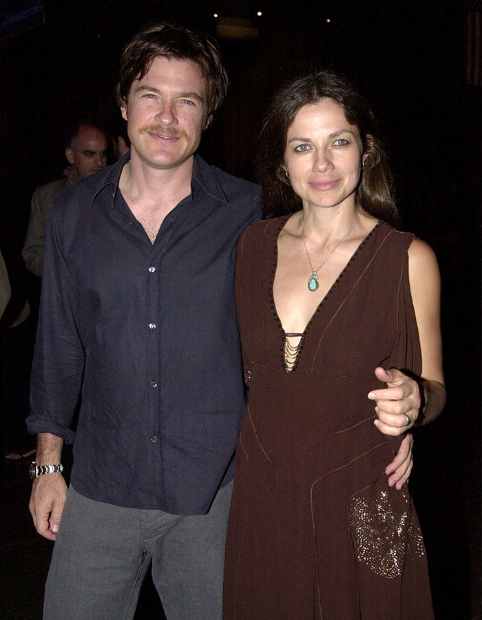 Jason Bateman and sister Justine pose together at an event, drawing attention with their close sibling connection.
