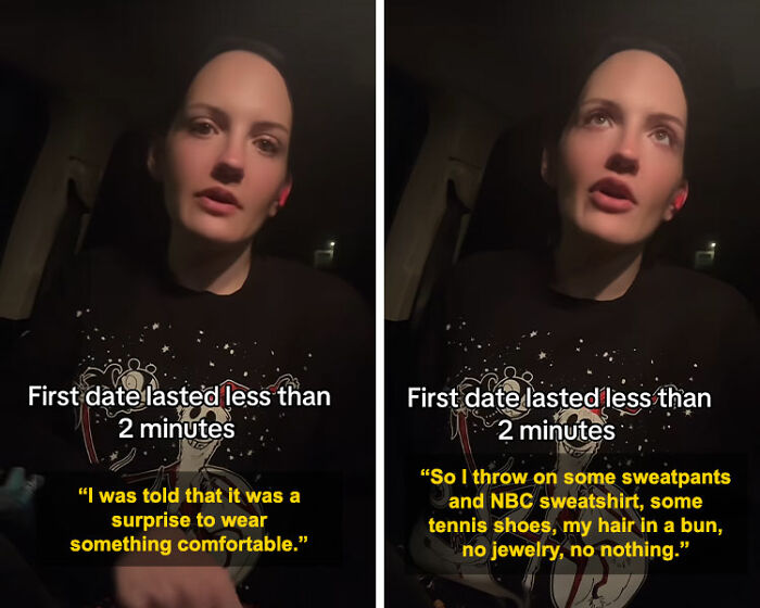 Woman shares first date experience, leaving quickly after realizing the man&rsquo;s unexpected plan and discomfort.