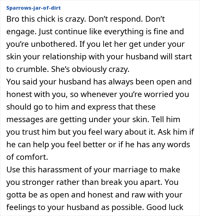 Woman receives proof of husband cheating, dealing with crazy ex-girlfriends and relationship challenges.