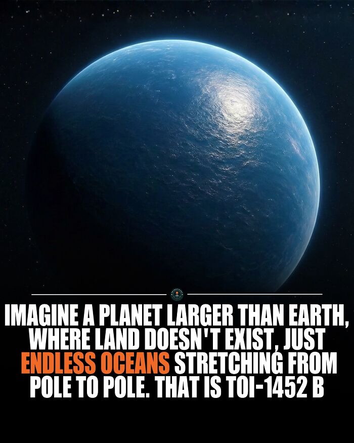 A large ocean planet with endless oceans from pole to pole, offering new knowledge and facts about the world.