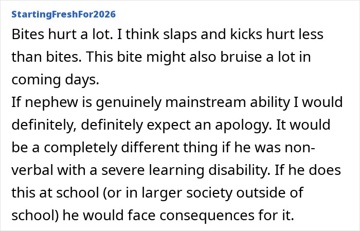 Child with Christmas nanny showing bite mark, highlighting concerns about Christmas nanny kid bite incidents.