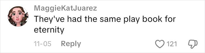 Screenshot of a social media comment discussing the worst Victorian boyfriend and how behaviors have remained consistent over time.