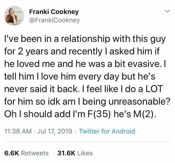Funny Twitter post about an unusual relationship that will make you say wait and laugh out loud.