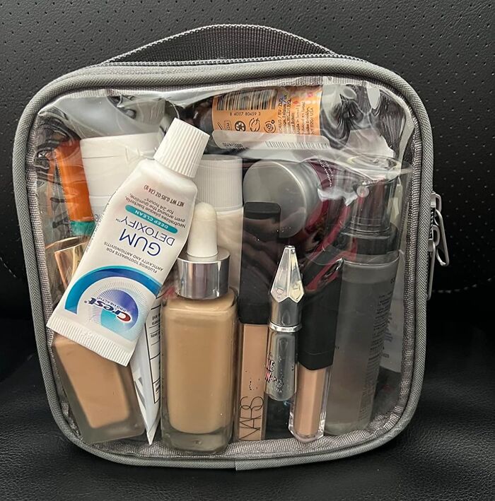 A Clear TSA Approved Toiletry Bag Will Finally Put An End To The Stressful, Public "Are My Liquids In A Plastic Bag?" Scramble At Airport Security