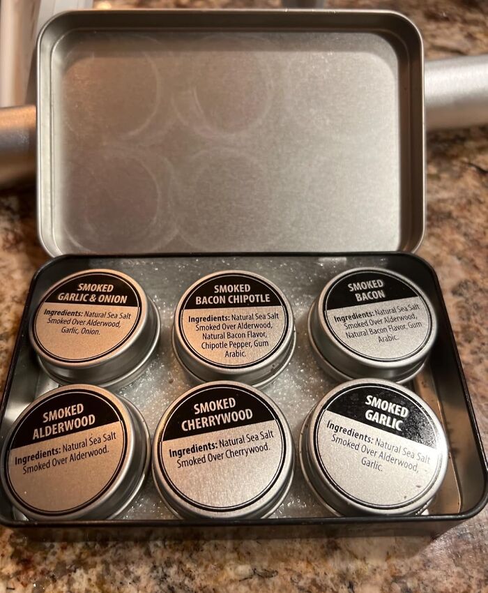 A Smoked Sea Salt Sampler Set Will Give Them The Power To Make Their Food Taste Like It Was Just Kissed By A Tiny, Flavorful Campfire, With A Different Kind Of Wood For Every Occasion