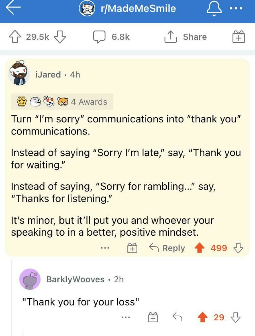 Reddit post showing a joke with angry upvotes, illustrating horrible jokes rewarded with angry upvotes on r/MadeMeSmile.