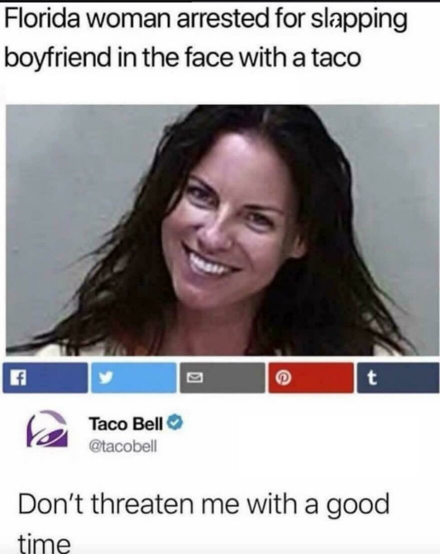 Woman arrested for slapping boyfriend with taco alongside Taco Bell’s joke earning angry upvotes online