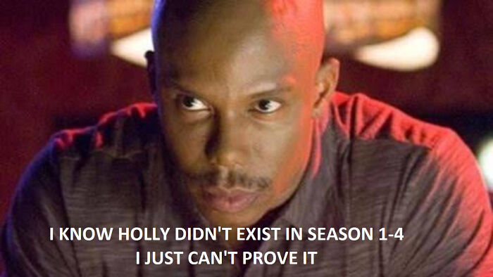 Man looking serious with text about Stranger Things season 1-4, funny Stranger Things memes for entertainment.