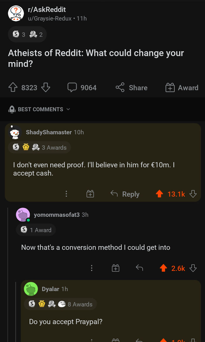 Reddit thread with hilariously stupid comments and angry upvotes, showcasing funny user interactions and jokes.