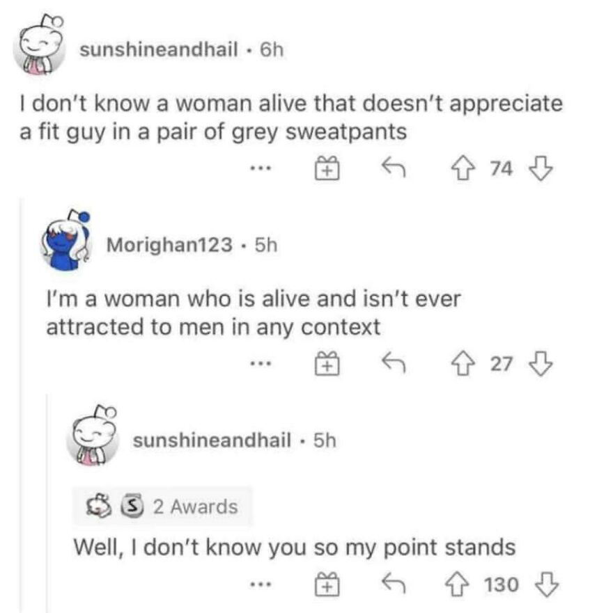 Reddit joke thread where a horrible joke gets an angry upvote and sarcastic replies from users.