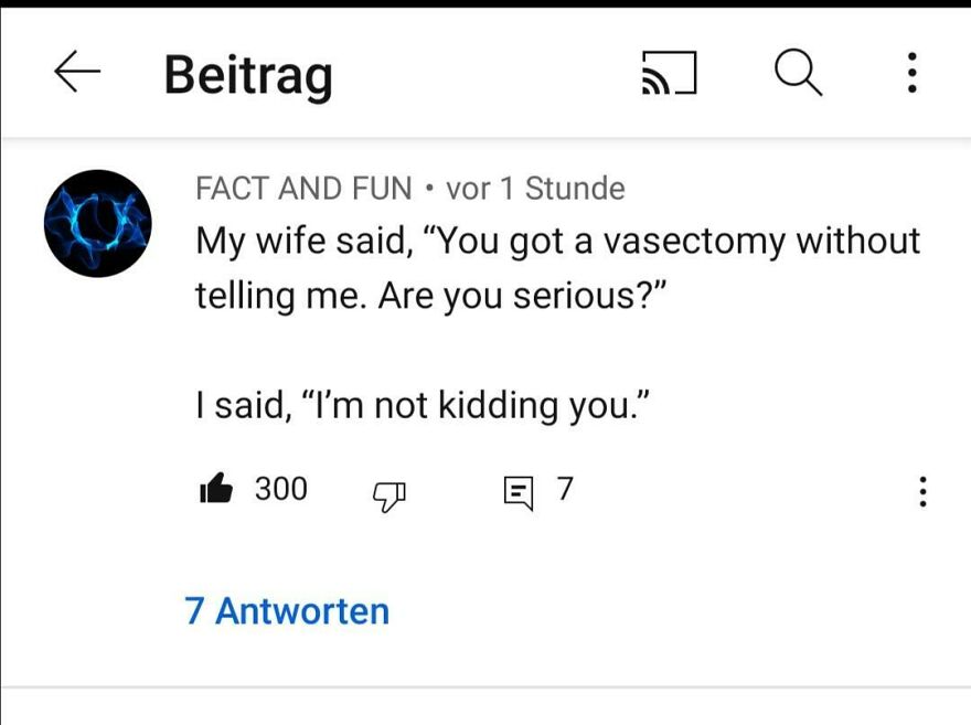 Screenshot of a joke comment with 300 angry upvotes showing a horrible joke rewarded online.