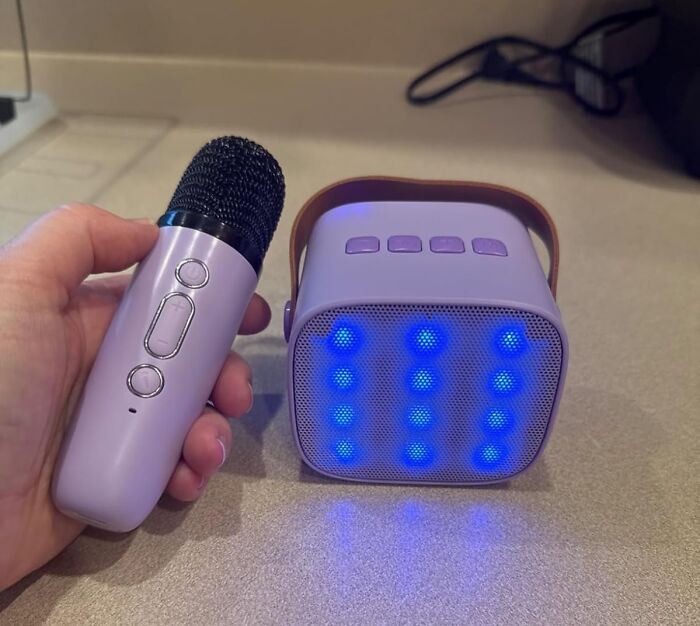 A Wireless Karaoke Machine Will Give Your Kids The Power To Transform From Regular, Boring Children Into Tiny, Tone-Deaf, And Deeply Confident Rockstars Who Are About To Perform A Three-Hour Concert In Your Living Room