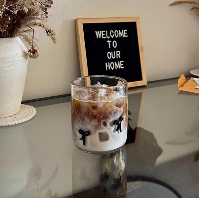 A Set Of Aesthetic Drinking Glasses With Bow Details Will Make Every Sip Of Water Feel Less Like A Boring, Hydrating Necessity And More Like A Fancy, Five-Star, "I'm-So-Put-Together" Experience