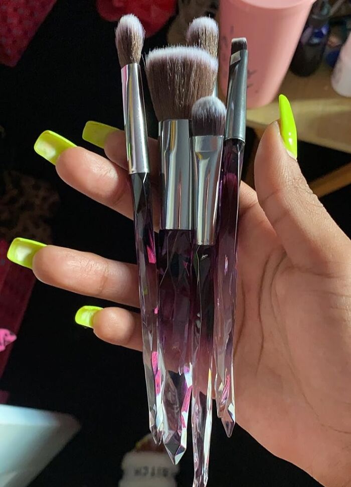 The Crusty Makeup Brushes You've Been Using Since College Can Now Be Honorably Discharged And Replaced By The Infinitely More Luxurious 10 Piece Make Up Brush Set 