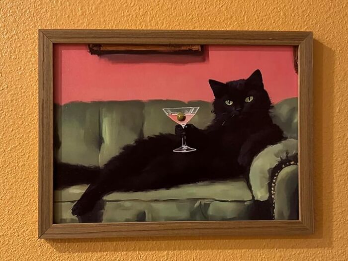 The Art Aficionado In Your Life Will Either Love Or Hate This Tasteful Cat Art 