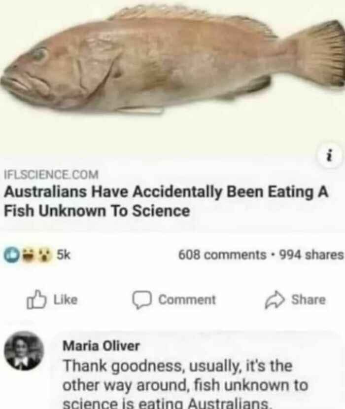 Fish unknown to science featured in a funny meme reflecting disassociate humor for laughs and internet sharing.