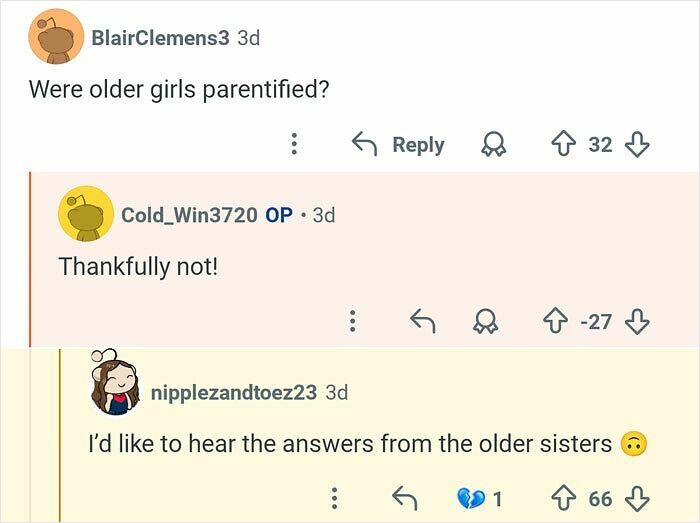 Screenshot of social media comments discussing the life of a man with 21 siblings answering questions.