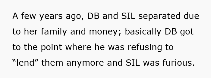 Text excerpt describing a family dispute involving a woman pawning a family heirloom ring and her sister-in-law insisting she return it.