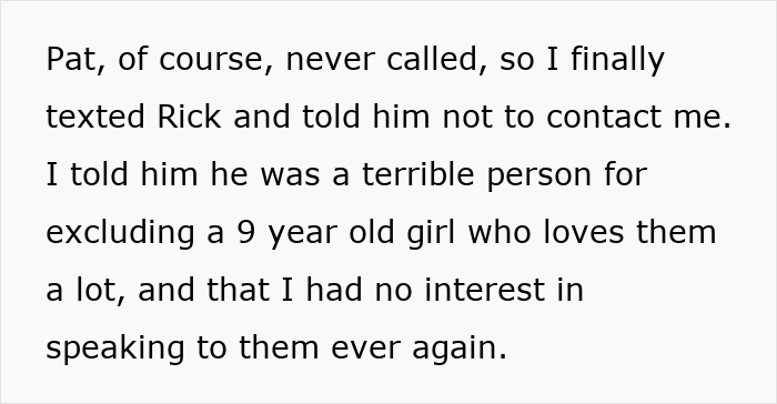 Alt text: Text message showing a mom furious after dad and stepmom plan Disney trip excluding her and her 9-year-old daughter.