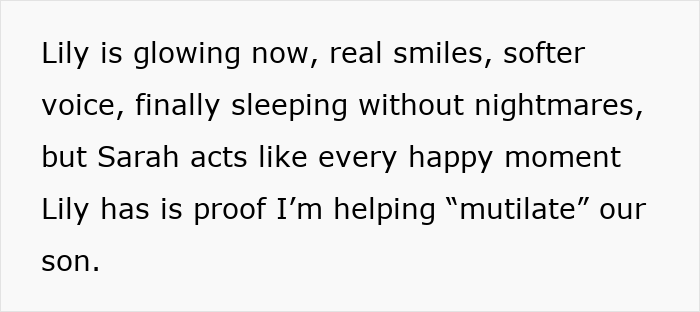 Family tension rises as wife shows transphobic behavior after son comes out, husband worries family is falling apart. Family tension rises as wife shows transphobic behavior after son comes out, husband worries family is falling apart.