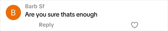 Comment saying Are you sure thats enough in response to a Christmas gift haul for daughter backlash on a social media post. Comment saying Are you sure thats enough in response to a Christmas gift haul for daughter backlash on a social media post.