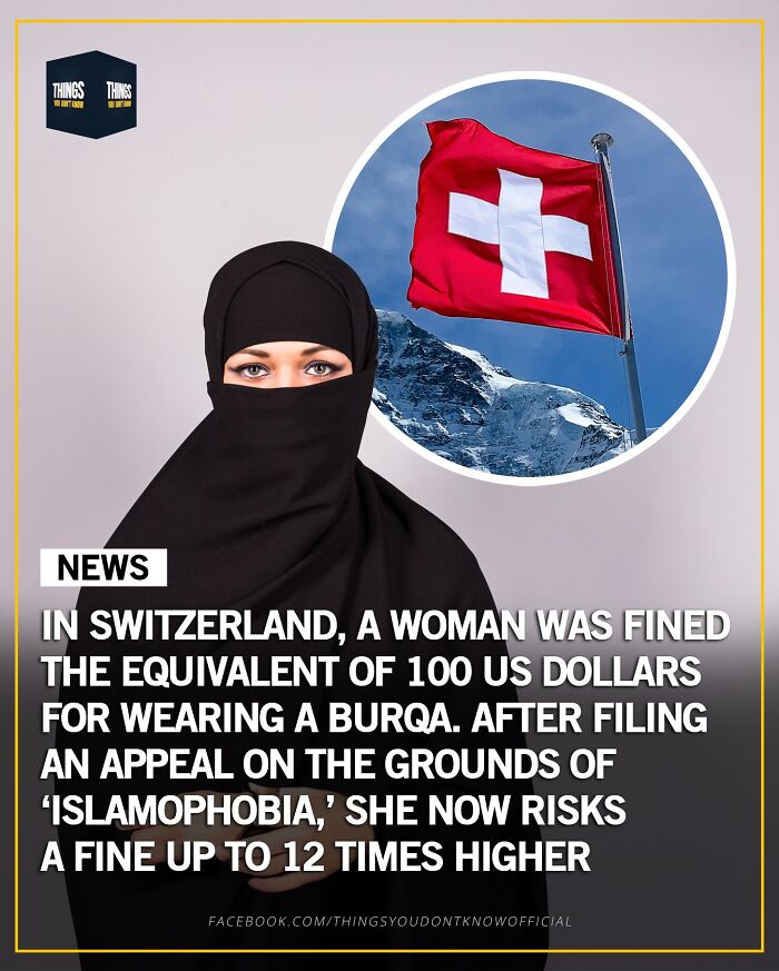 A woman fined in Switzerland for wearing a burqa highlights compelling facts and stories for conversation starters.
